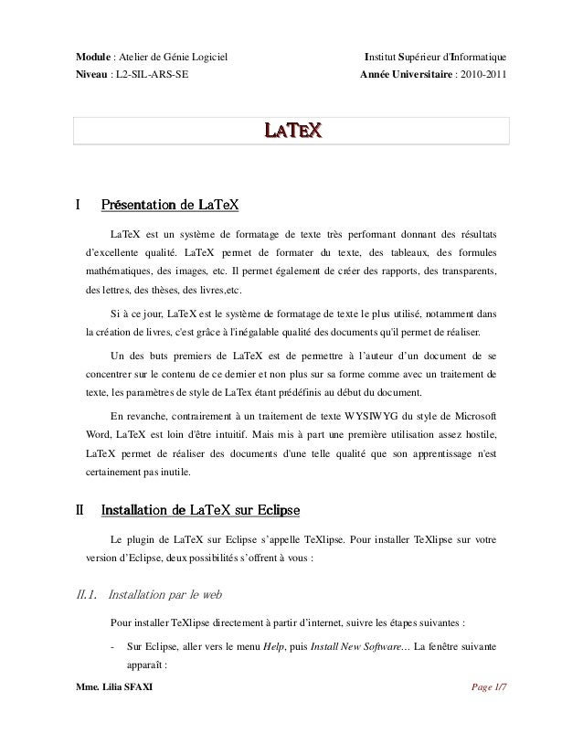 TÉLÉCHARGER COMPILATEUR LATEX GRATUIT